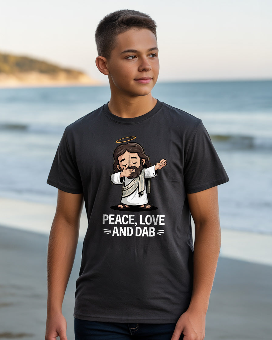 Jesus "Peace, Love, and Dab" T-Shirt