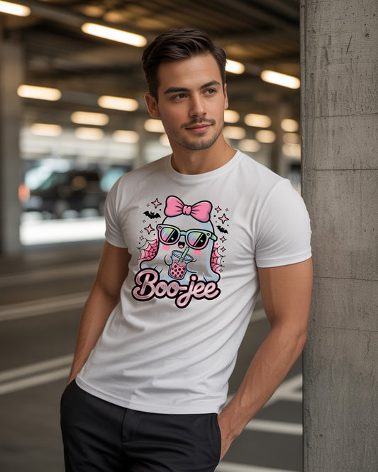 Boo-jee Ghost Bubble Tea T-Shirt | Cute Kawaii Spooky Tee | Fun Graphic Shirt