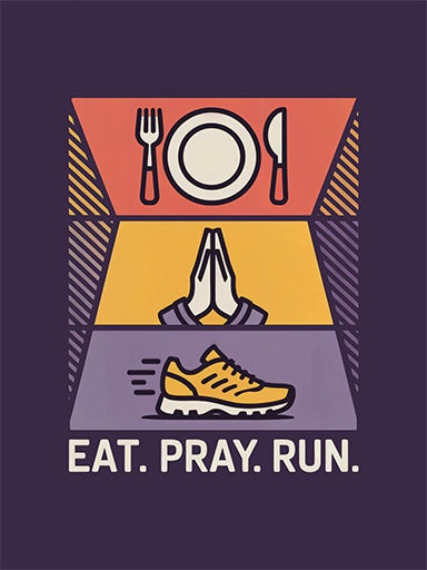 Christian Cross Country T-Shirt | Eat Pray Run Tee | Christian Athlete XC Gift, Faith Based Running Shirt, High School Team Spirit Wear