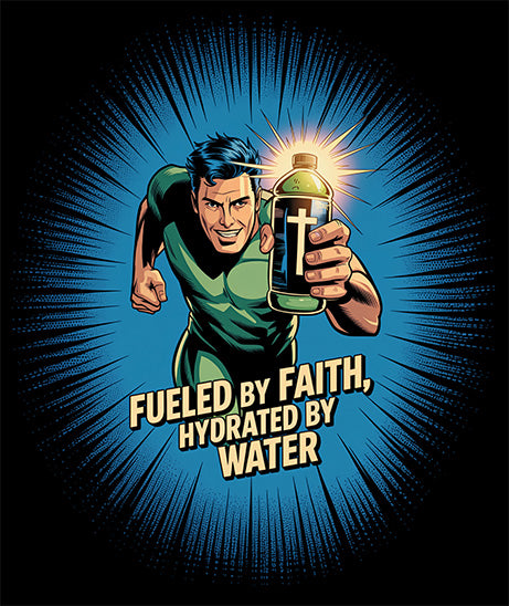 Fueled by Faith, Hydrated by Water T-Shirt | Christian Runner Tee