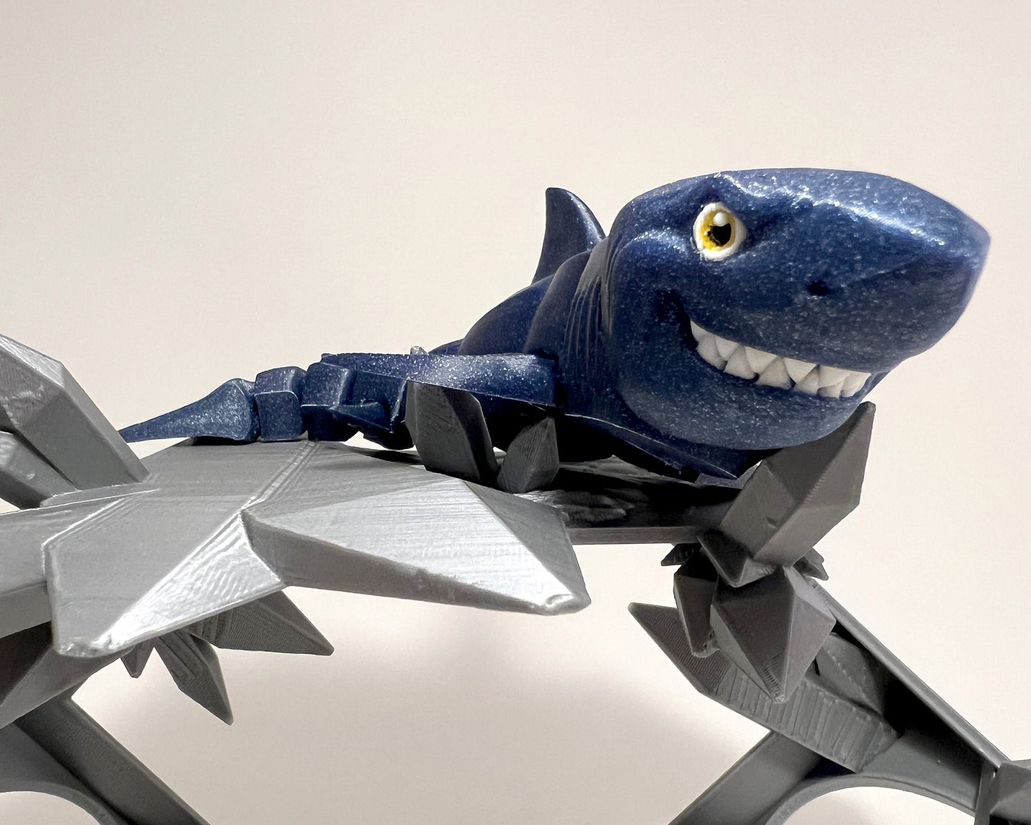 Flexi Great White Shark - Articulated 3D Printed Flexi Fidget Creature