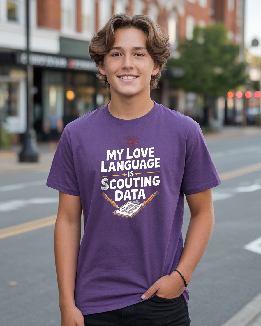 My Love Language is Scouting Data T-Shirt | FRC Robotics Team Tee