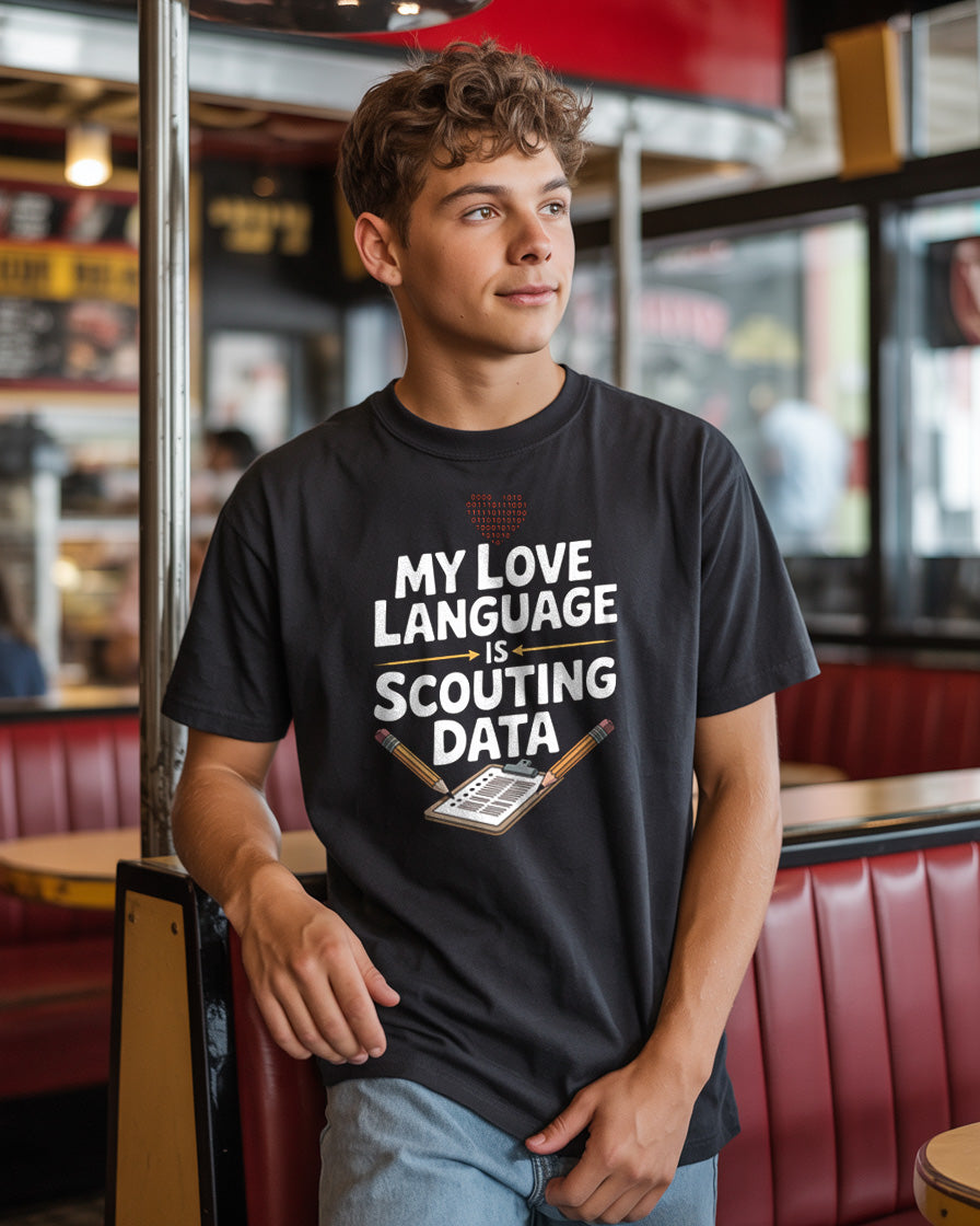 My Love Language is Scouting Data T-Shirt | FRC Robotics Team Tee