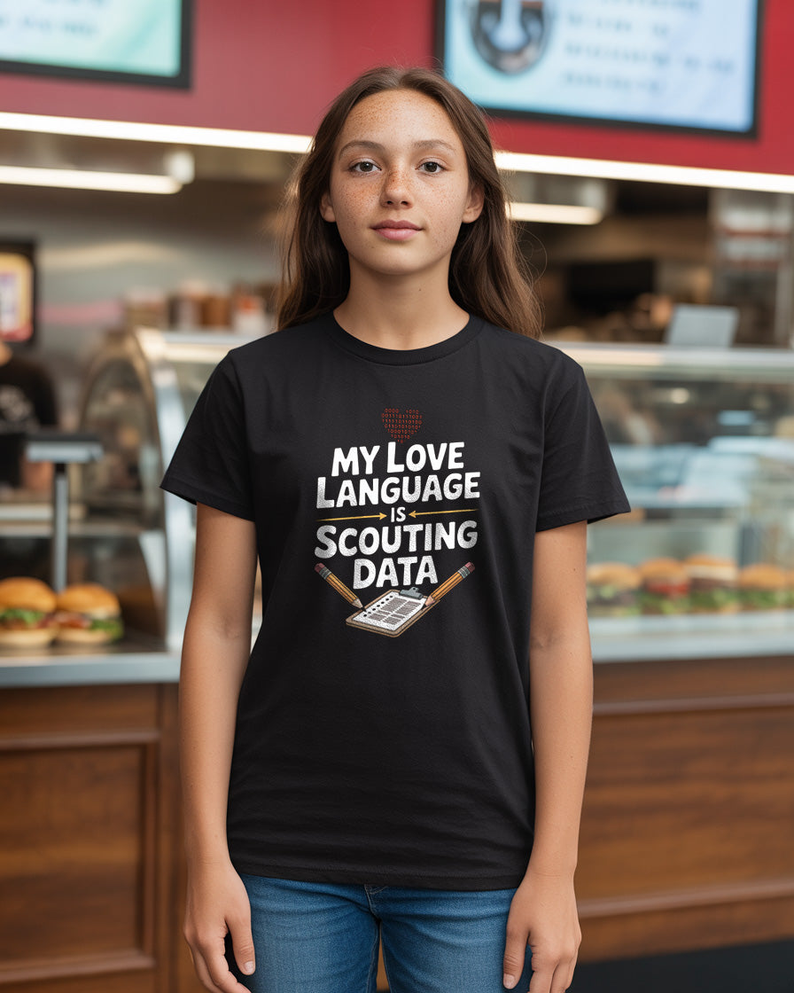 My Love Language is Scouting Data T-Shirt | FRC Robotics Team Tee