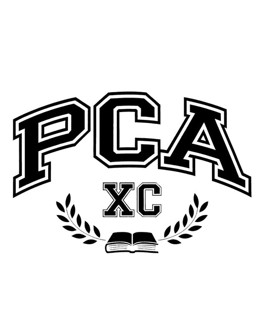 PCA XC Cross Country Spirit T-Shirt - Collegiate Wreath Design