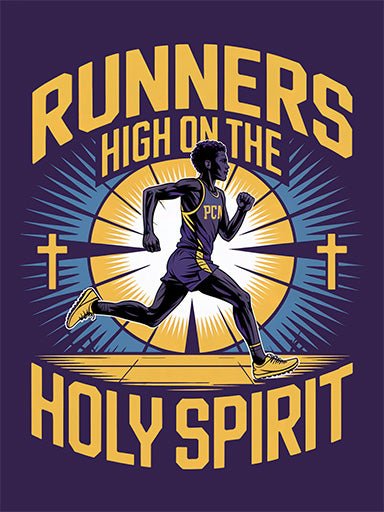 "Runners High on the Holy Spirit" Cross Country T-Shirt