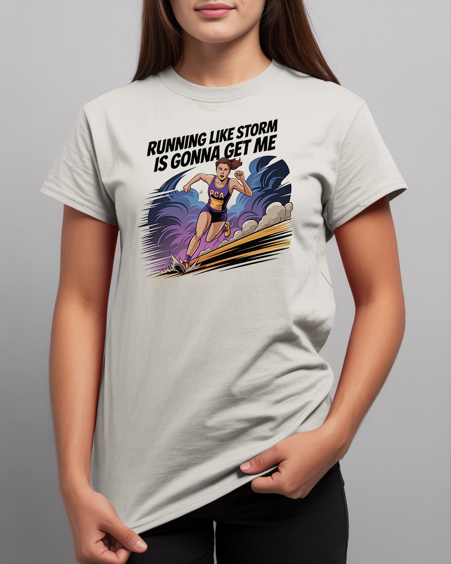Running Like a Storm T-Shirt | High School Cross Country Team Gear