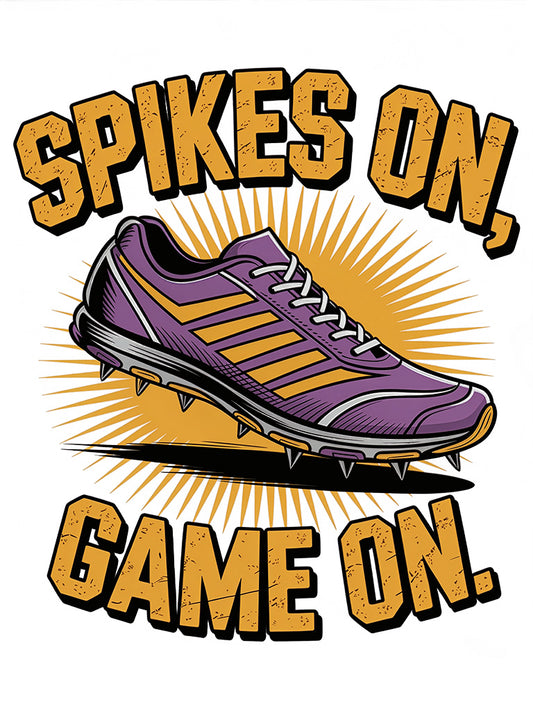 "Spikes On, Game On" Cross Country T-Shirt