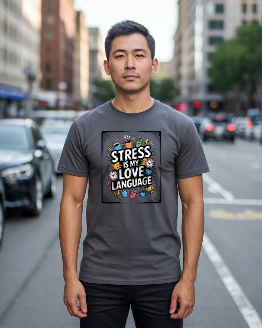 Stress is My Love Language T-Shirt | Funny Shirt for Stress Lovers