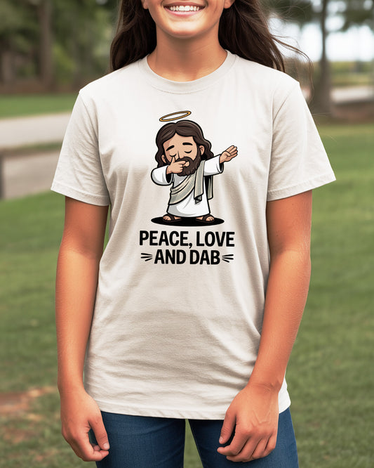 Jesus "Peace, Love, and Dab" T-Shirt