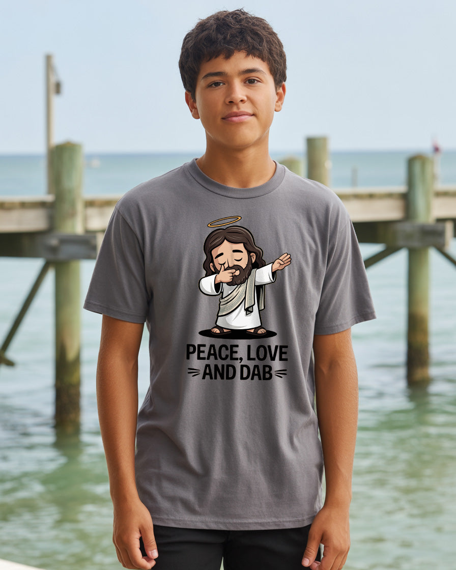 Jesus "Peace, Love, and Dab" T-Shirt