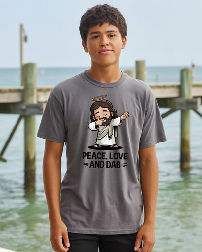 Jesus "Peace, Love, and Dab" T-Shirt
