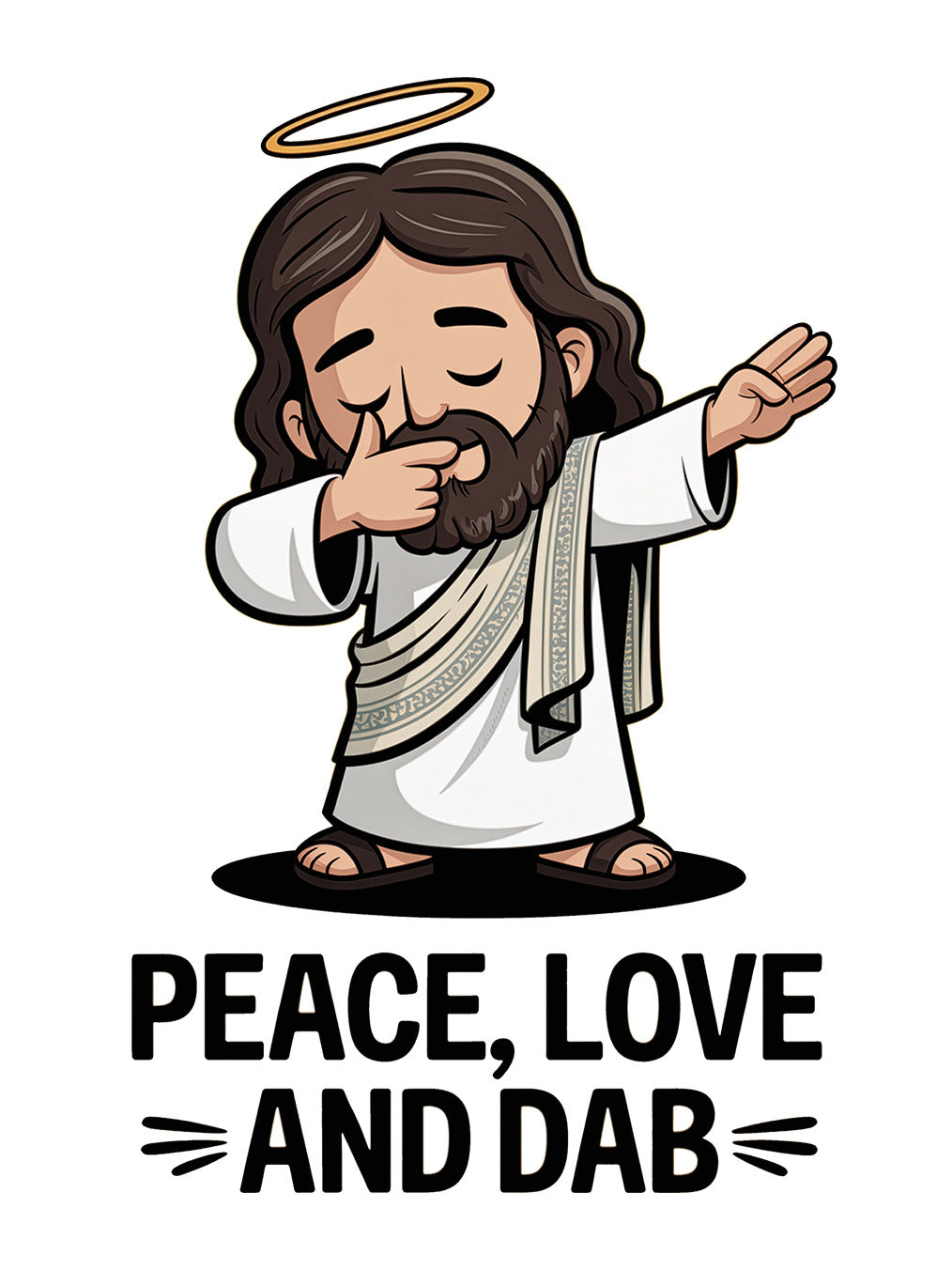 Jesus "Peace, Love, and Dab" T-Shirt