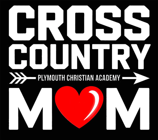 "Cross Country Mom" High School Spirit Hoodie