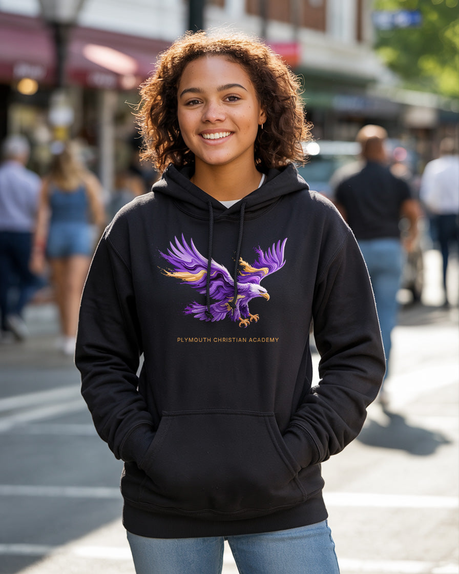 "Paint Swirl PCA Eagle" School Spirit Hoodie