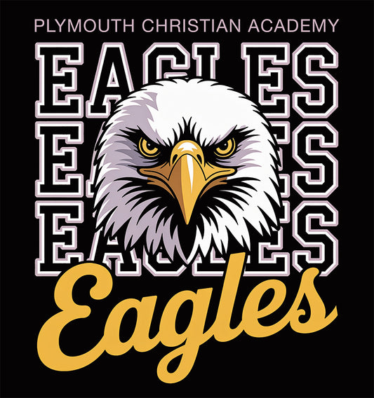 "Plymouth Christian Academy Eagles" High School Spirit Hoodie