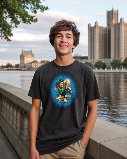 Fueled by Faith, Hydrated by Water T-Shirt | Christian Runner Tee