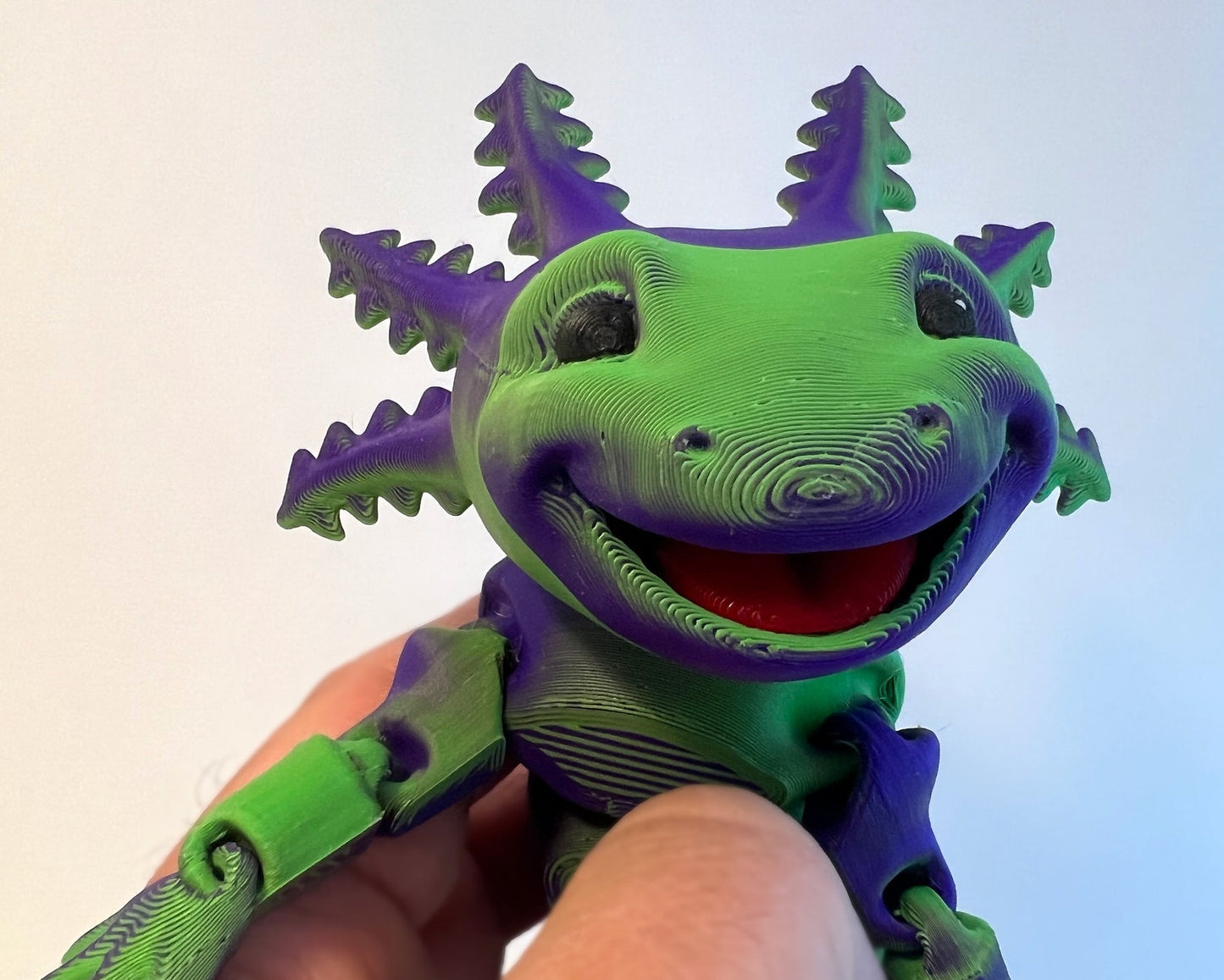 Axolotl Big Smile Edition - Articulated 3D Printed Fidget Creature