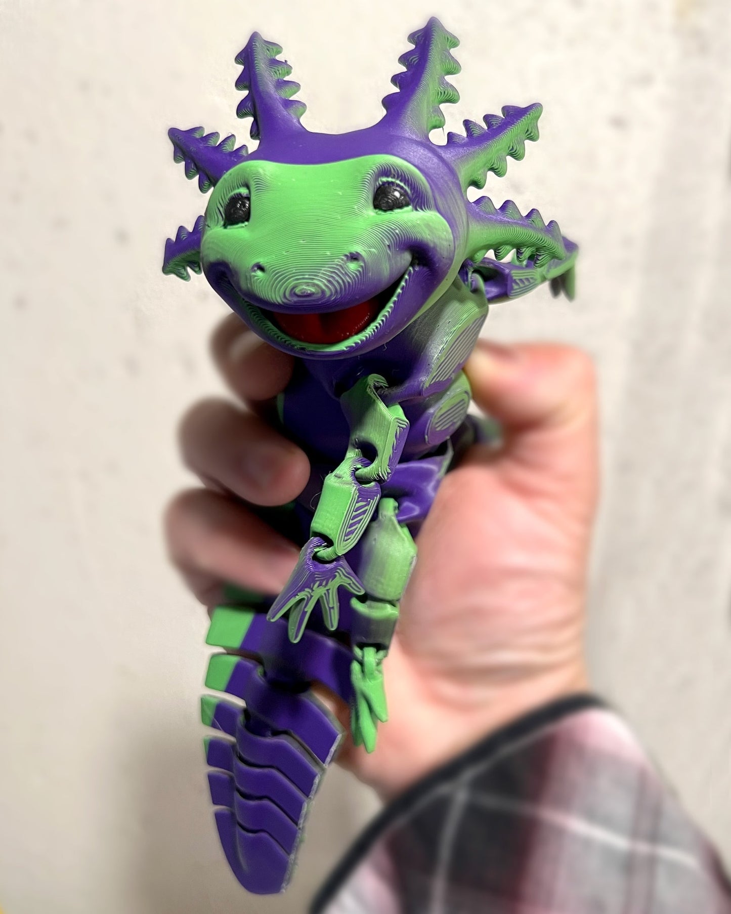 Axolotl Big Smile Edition - Articulated 3D Printed Fidget Creature