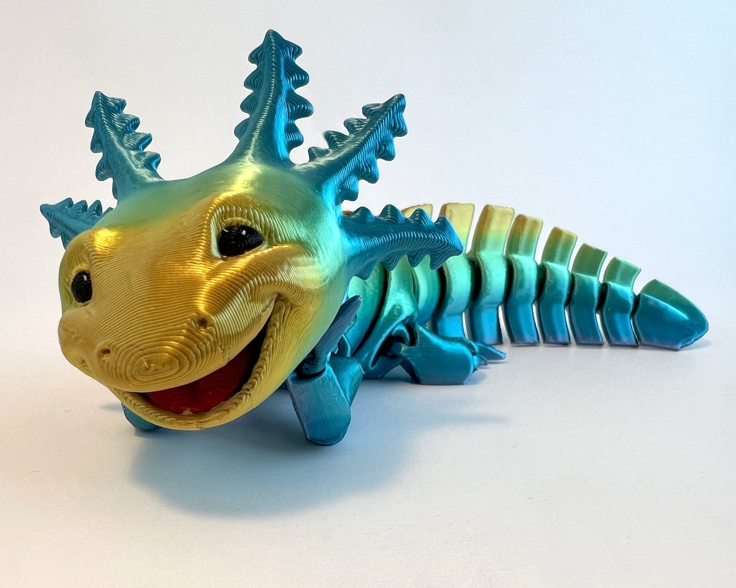 Axolotl Big Smile Edition - Articulated 3D Printed Fidget Creature