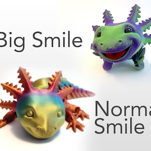 Axolotl Normal Smile Edition - Articulated 3D Printed Fidget Creature