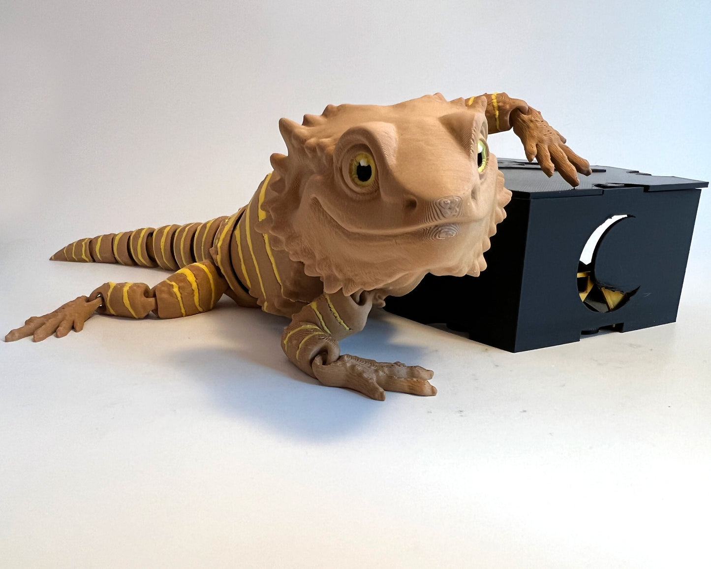 Bearded Dragon Lizard - Adorable Articulated 3D Printed Fidget Toy Creature