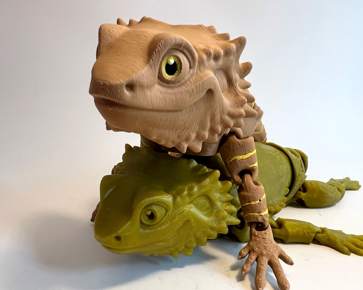 Bearded Dragon Lizard - Adorable Articulated 3D Printed Fidget Toy Creature