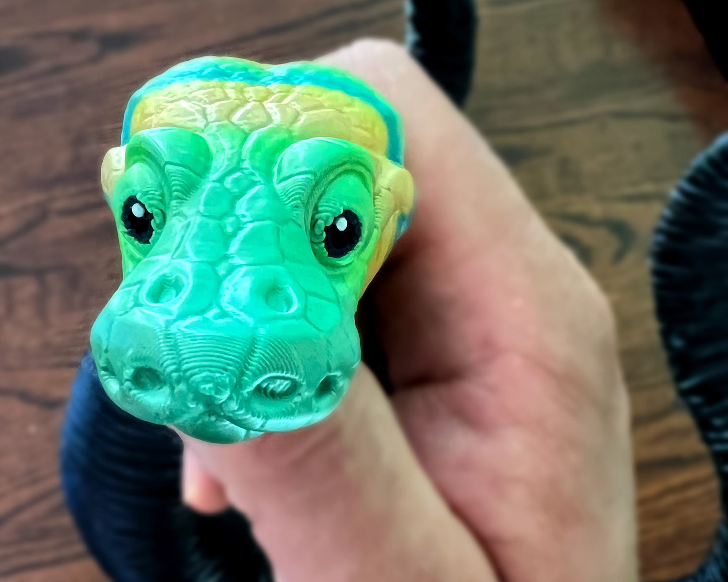 Ball Python Snake Articulated 3D Printed Flexi Fidget Creature