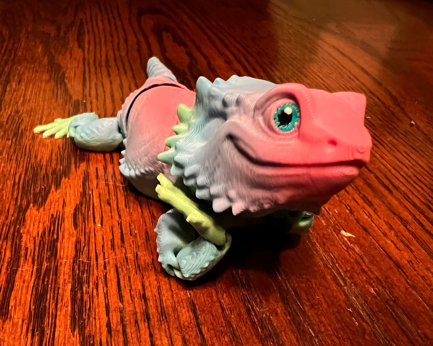 Bearded Dragon Lizard - Adorable Articulated 3D Printed Fidget Toy Creature