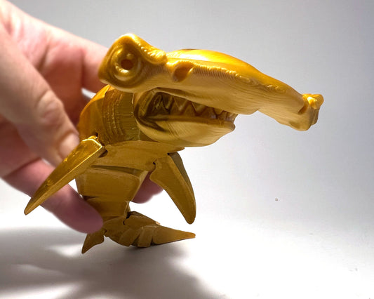 Flexi Hammerhead Shark - Articulated 3D Printed Flexi Fidget Creature