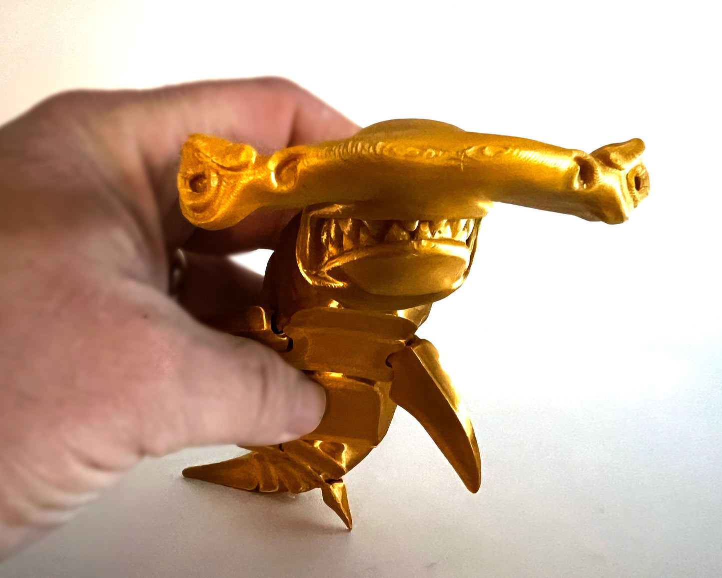 Flexi Hammerhead Shark - Articulated 3D Printed Flexi Fidget Creature