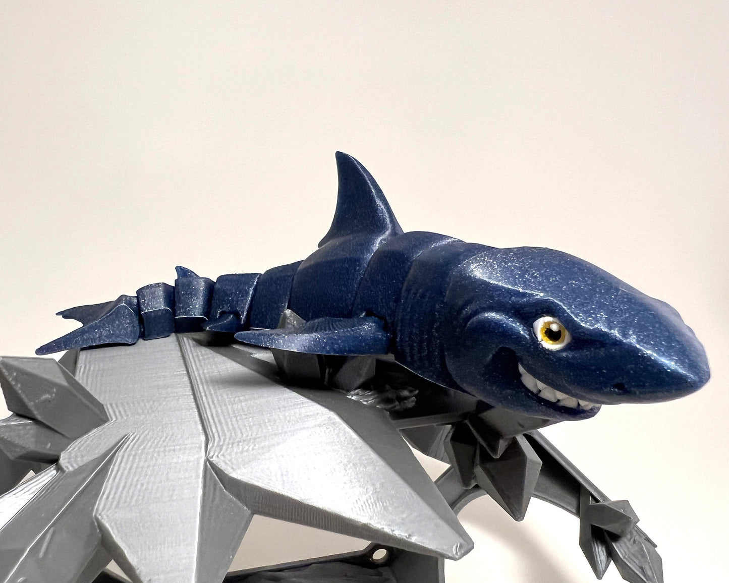 Flexi Great White Shark - Articulated 3D Printed Flexi Fidget Creature