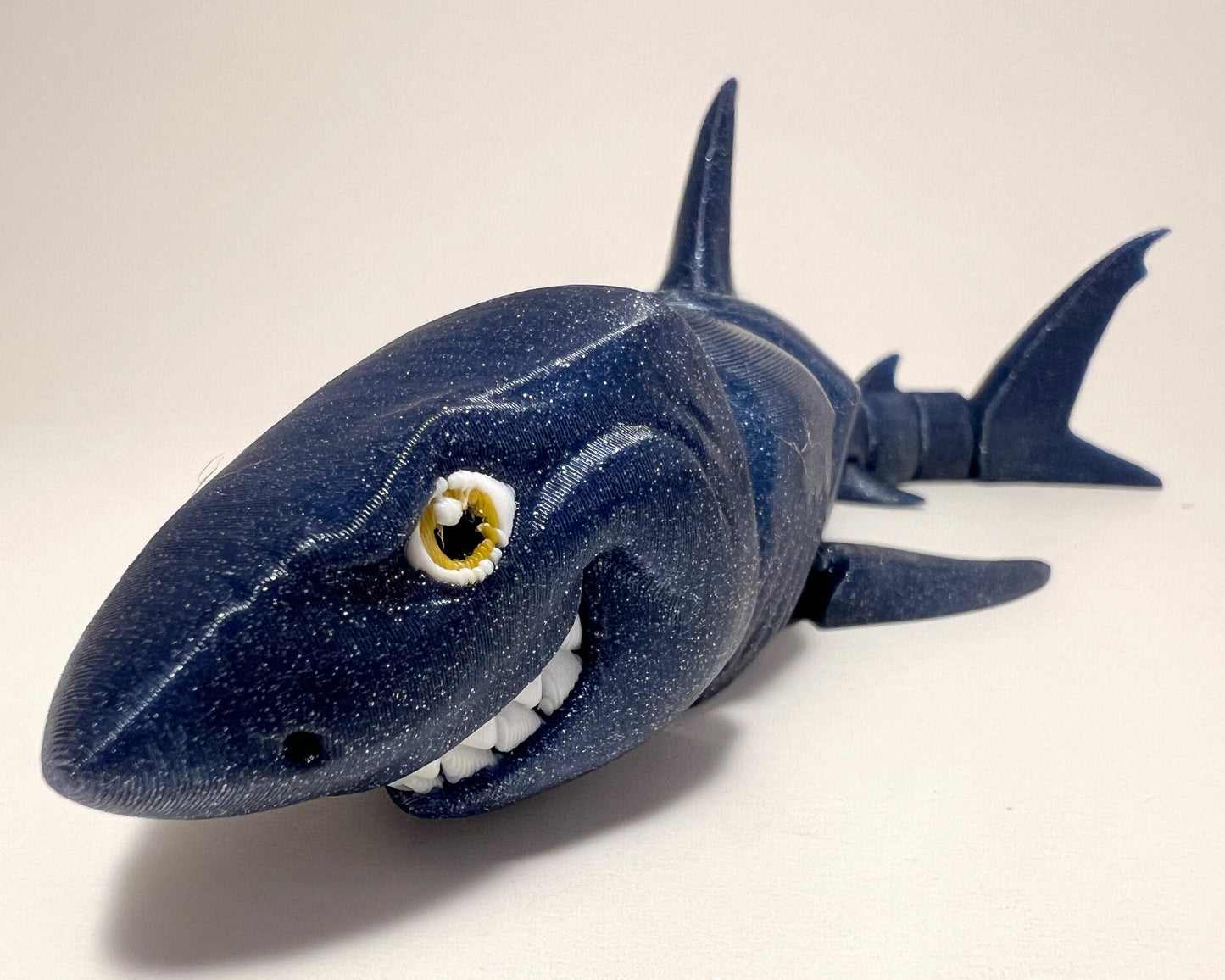 Flexi Great White Shark - Articulated 3D Printed Flexi Fidget Creature