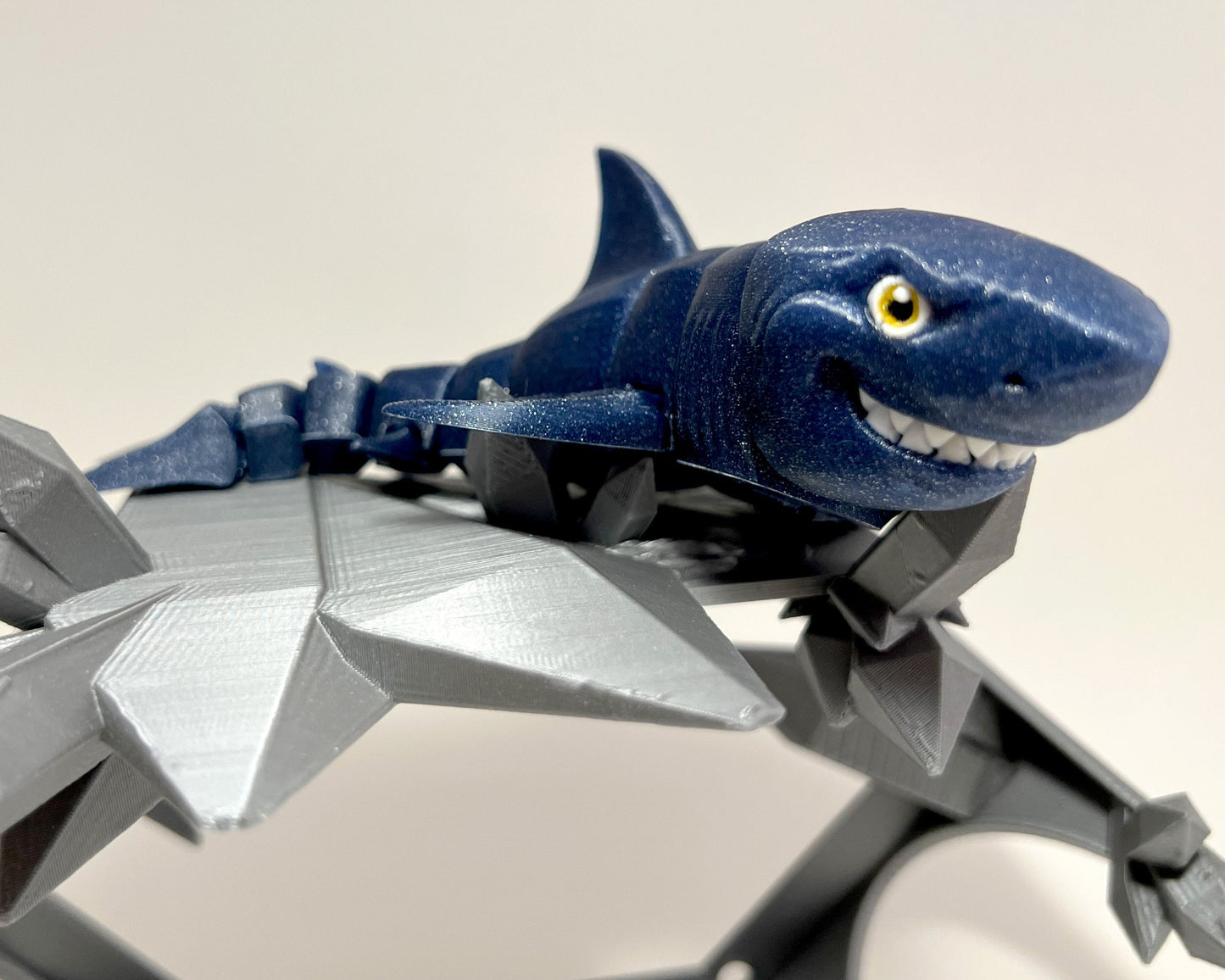 Flexi Great White Shark - Articulated 3D Printed Flexi Fidget Creature