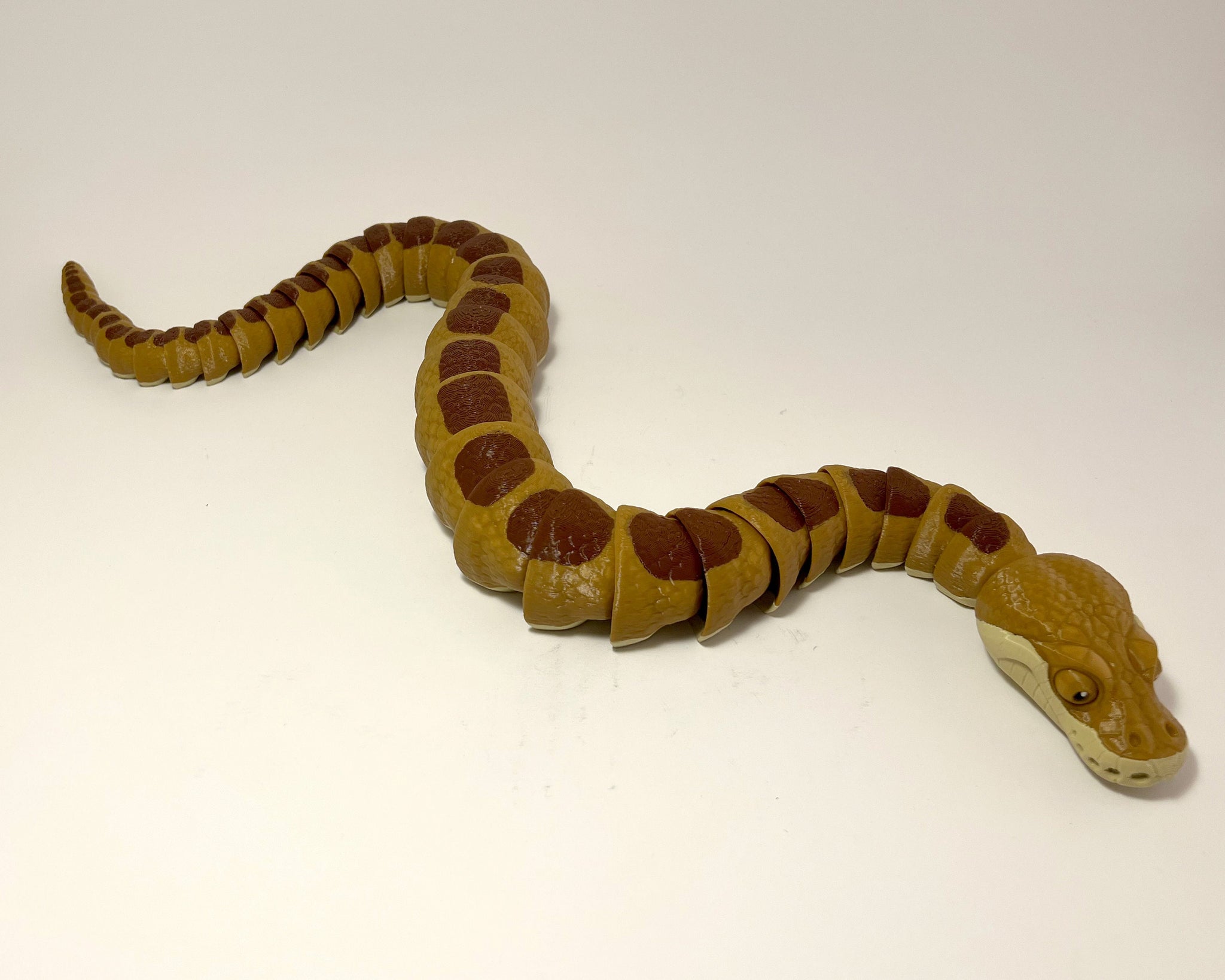 Snake Puppet Ball Python Ball Python Snake Articulated 3D Printed Flexi Fidget Creature – Motor ...