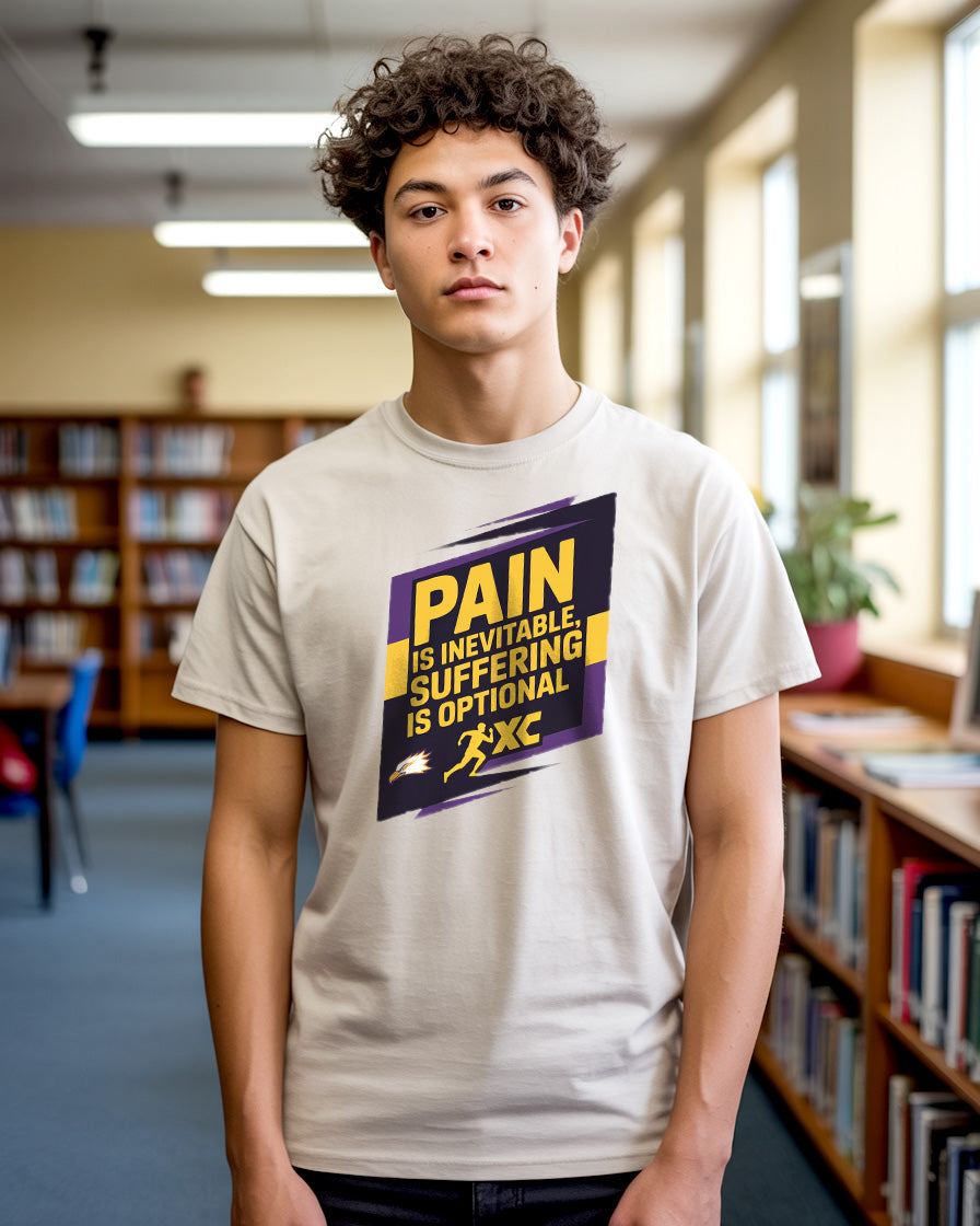 "Pain is Inevitable" Cross Country T-Shirt