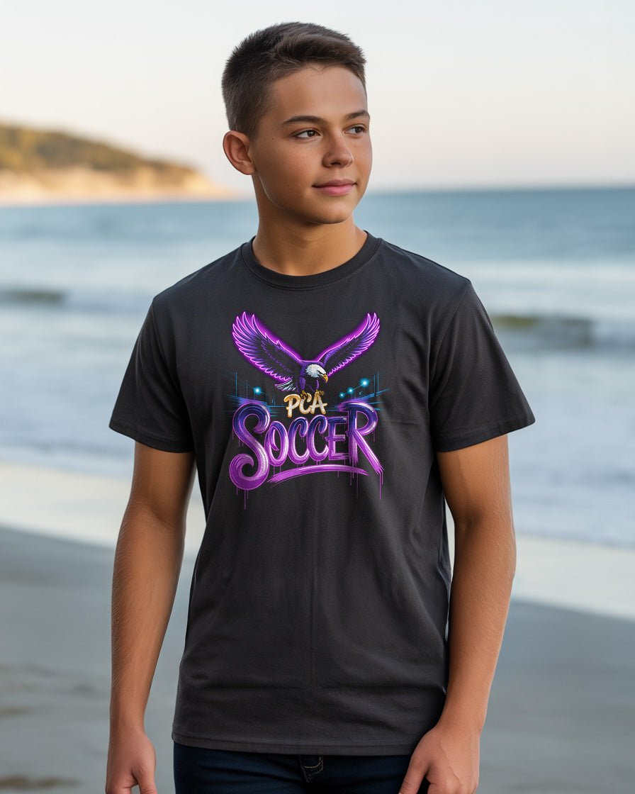 "PCA Eagle Drip" Soccer T-Shirt