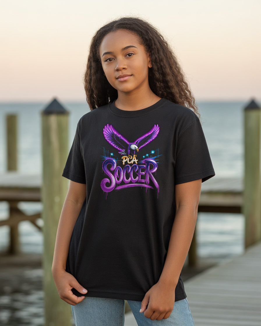 "PCA Eagle Drip" Soccer T-Shirt
