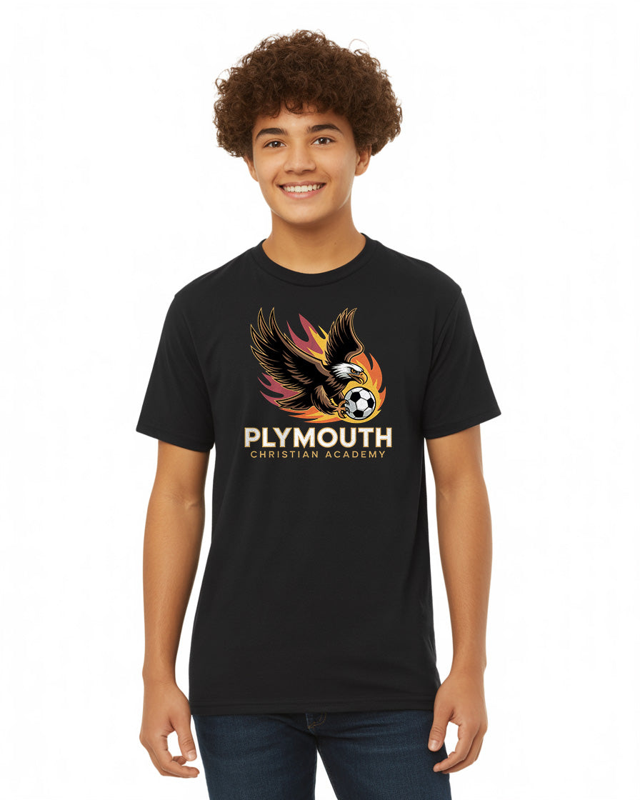 "Plymouth Christian Academy" Soccer T-Shirt