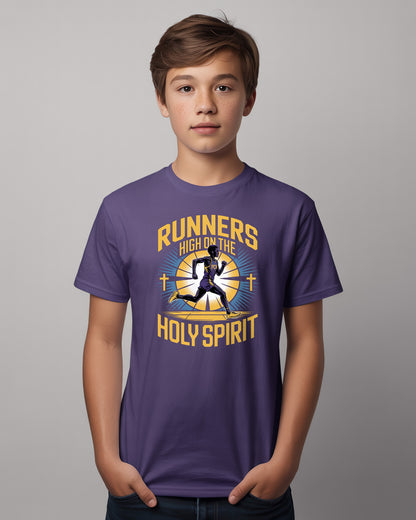 "Runners High on the Holy Spirit" Cross Country T-Shirt