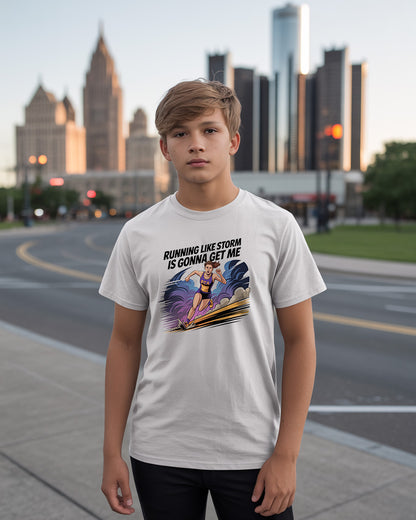 Running Like a Storm T-Shirt | High School Cross Country Team Gear