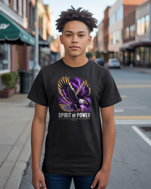 Spirit of Power Christian T-Shirt |  School Spirit