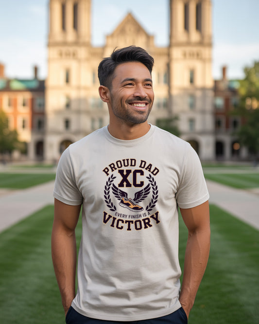 Proud XC Dad T-Shirt | "Every Finish is a Victory"